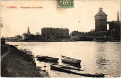 Corbeil Perspective de la Seine