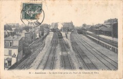 91 Asnieres - La Gare - Vue Prise Du Pont Du Chemin De Fer - Train -
													92 Hauts de Seine
												