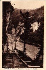 Genissiat La Gorge vu du Plan Incline