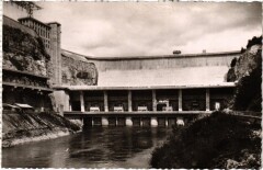 Genissiat Le Grand Barrage - Vue Aval