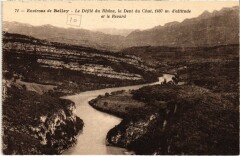 Env. de Belley Defile du Rhone - Dent du Chat à Belley