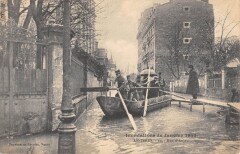 Asnieres Inondations 1910 - Rue D'Anjou