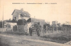 Vigneux - Carbonniere Et Couzi - Bois Et Charbons - cpa rare