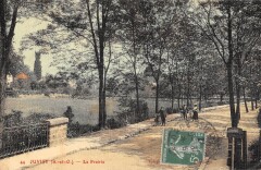 Juvisy - La Prairie - cpa émail