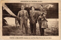Le Bourget Costes et Bellonte vainqueurs du raid Paris-New York au Bourget