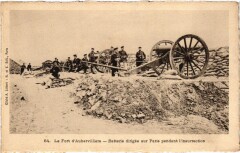 Aubervilliers Le Fort Batterie dirigee sur Paris à Aubervilliers