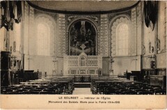 Le Bourget Interieur de l'Eglise Monument des Soldats au Bourget
