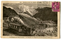 Haute-Savoie Chamonix  Chemin de fer du Mt-Blanc La Rampe du Mont-Lachat