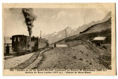Haute-Savoie Chamonix Chemin de fer du Mt-Blanc Station du Mont-Lachat