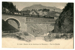Haute-Savoie Chemin de fer de  électrique de Chamonix Pont de Chedde