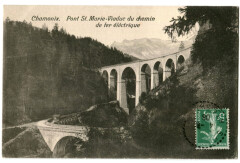 Haute-Savoie Chamonix Pont Sainte-Marie Via du Chemin de fer de  électrique