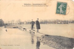 Colombes Inondations 1910 - Le Boulevard D'Acheres Coupe Par Les Eaux -
																					92700 Colombes
																			