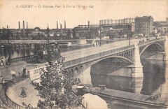 Le Nouveau Pont, le Port et l'Usine à Gaz à Asnières-sur-Seine