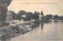 Le Perreux - La Marne Et Le Quai Du Halage Vers Le Pont De Bry