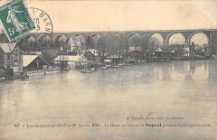 La Marne Au Viaduc De Nogent Pendant La Plus Grande Crue