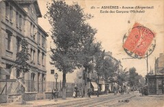 Asnieres - Avenue D'Argenteuil - Ecole Des Garcons - Michelet -
													92 Hauts de Seine
												