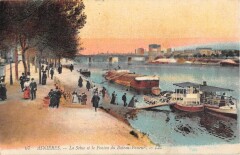 Asnieres - La Seine Et Le Ponton Du Bateau Passeur -
													92 Hauts de Seine
												