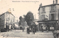 Romainville - Place Carnot - Avenue Braza à Romainville