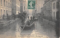 Villeneuve Saint Georges - Crue De La Seine - Rue Emile Zola à Villeneuve-Saint-Georges