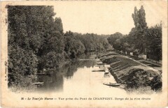 Champigny-sur-Marne Vue prise du Pont - Berge de la Rive Droite à Champigny-sur-Marne