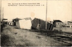 Alfortville Crue de la Seine - Maisons - 1910 à Alfortville