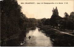 Champigny-sur-Marne Quai de Champignolles et la Marne à Champigny-sur-Marne