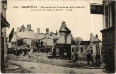 Champigny-sur-Marne La Grande Rue apres la Bataille à Champigny-sur-Marne