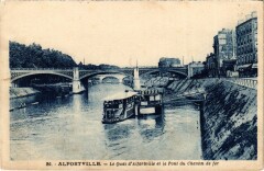 Alfortville Le Quai d'Alfortville - Pont du Chemin de Fer à Alfortville