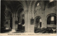 Longpont Basilique Perspective de la Nef principale