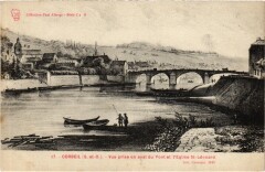 Corbeil vue prise en aval du Pont