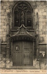 Etampes Eglise Saint-Basile portail lateral