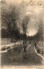 Etampes La Juine en hiver