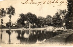 Le Raincy L'Eglise et la Piece d'Eau au Raincy