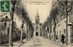 Neuilly-Plaisance Rue Victor Hugo et Eglise à Neuilly-Plaisance