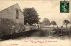 Le Bourget Maison Criblee de Balles - Rue Brasseur au Bourget