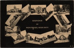Souvenir de Montreuil-sous-Bois Scenes à Montreuil