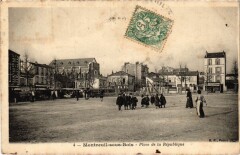 Montreuil-sous-Bois Place de la Republique à Montreuil