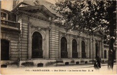 Carte postale ancienne Rue Diderot - La Justice de Paix
                                                                     à Saint-Ouen-sur-Seine
                                