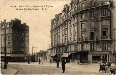 Pantin Place de l'Eglise et Rue Victor-Hugo à Pantin