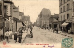 Carte postale ancienne Rue Montmartre
                                                                     à Saint-Ouen-sur-Seine
                                