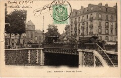 Pantin Pont du Canal à Pantin