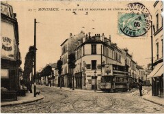 Montreuil-sous-Bois Rue du Pre et Boulevard de l'Hotel-de-Ville à Montreuil