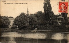 Le Raincy L'Eglise et la Piece d'Eau au Raincy
