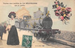 Toutes Mes Amities De La Delivrande Que Je Quitte - Train