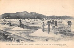 Salins D'Hyeres - Recolte Du Sel - Transport De Mottes - Des Cristallisoi