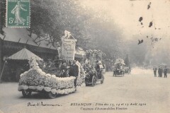 Besancon / Fetes Des 13,14 Et 15 Aout 1910 / Concours D'Automobiles Fleur