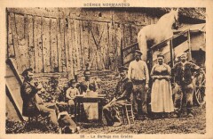 Scenes Normandes - Le Battage Des Grains