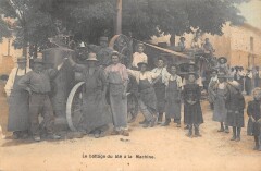 Davaye - Roche Vineuse - Le Battage Du Ble A La Machine