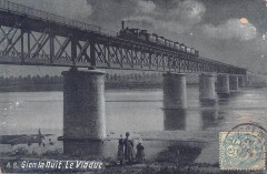 Gien - La Nuit - Le Viaduc -
													45 Loiret
												