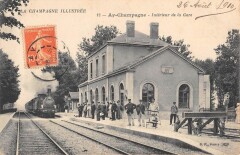 Ay Champagne / Interieur De La Gare / Train -
													51 Marne
												